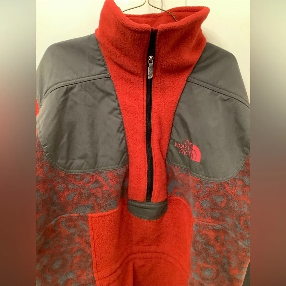 VTG USA North Face TNF Rage Men's Medium Fleece Pullover High Cowl Neck Jacket - Picture 12 of 16
